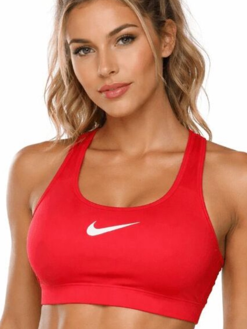Nike Victory Compression Sports Bra Women's Candy Apple Red Size Medium NWOT
